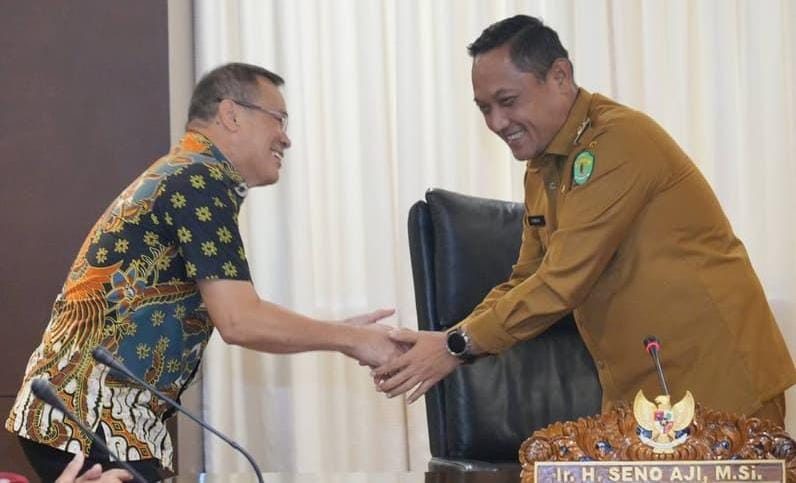 Wakil Gubernur Kalimantan Timur (Kaltim), Seno Aji, menerima audiensi dari perwakilan Yayasan Bethany Kelir Samarinda di Kantor Gubernur Kaltim pada Senin (28/4/2025).
