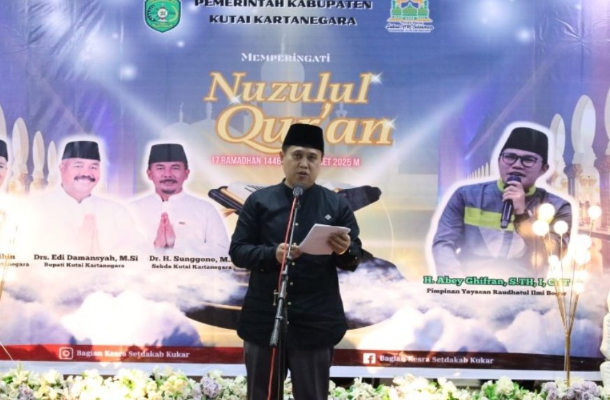 kegiatan malam Nuzulul Qur’an dalam Rangka Peringatan Bulan Suci Ramadhan tahun 1446 H/ 2025 M Bertempat di Masjid Agung Sultan Sulaiman.