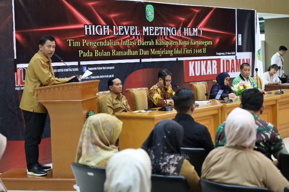 Rapat Koordinasi (Rakor) bertajuk High Level Meeting terkait pengendalian inflasi dan cipta kondusifitas.