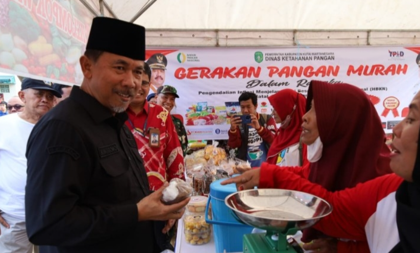 kegiatan Ketahanan Pangan gelar Gerakan Pangan Murah (GPM) dalam rangka menekan inflasi di Kukar.