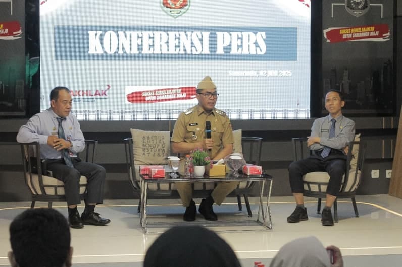 Konferensi pers yang digelar Pemkot Samarinda