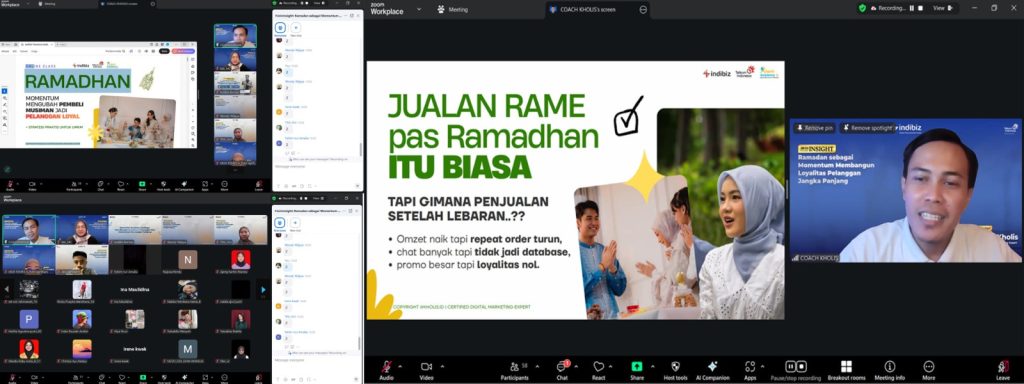 Telkom Regional 4 Kalimantan menggelar workshop online bagi pelaku usaha mikro, kecil, dan menengah (UMKM). (Voxnews.id)