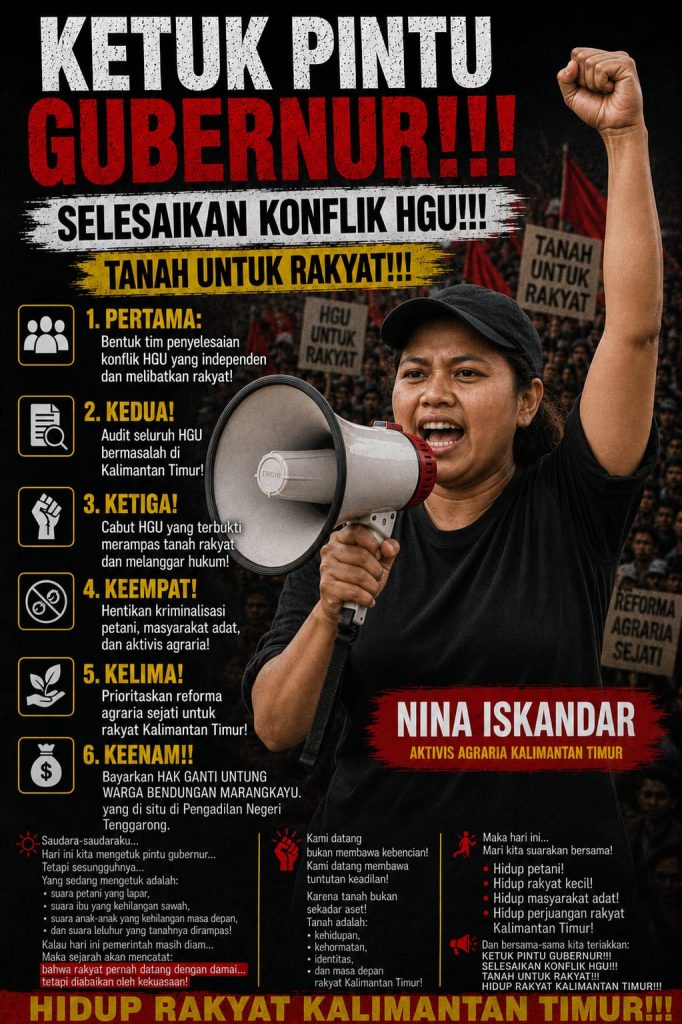 Aksi Ketuk Pintu Gubernur Kaltim