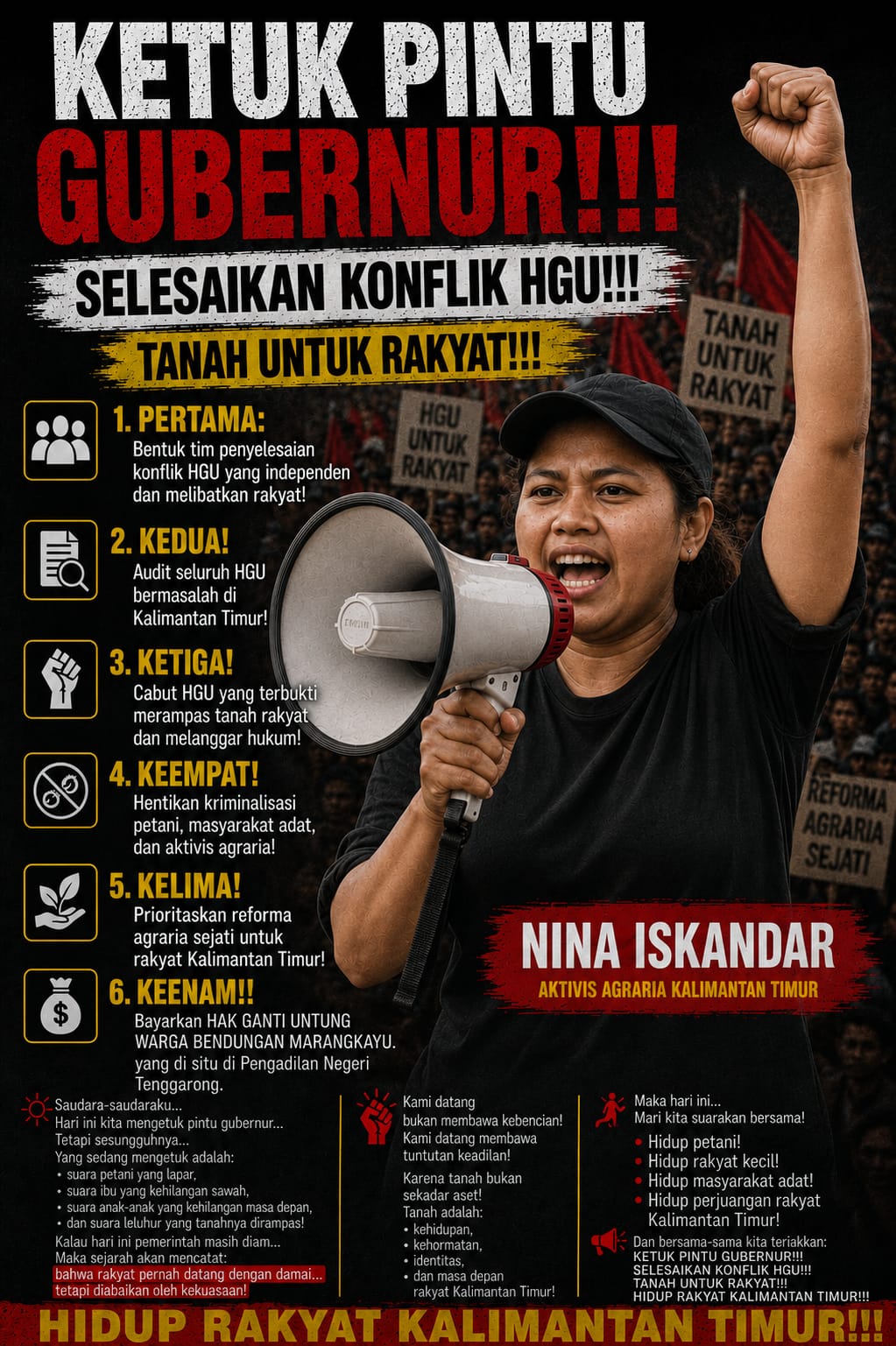 Aksi Ketuk Pintu Gubernur Kaltim