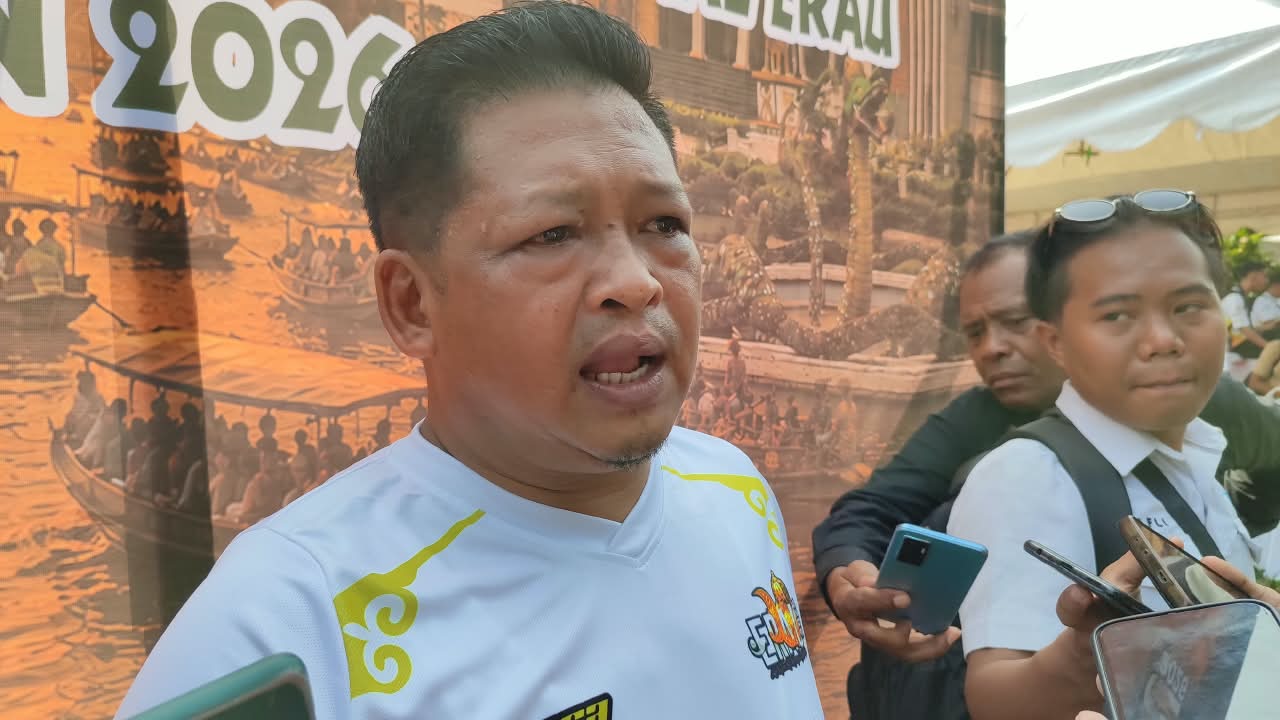 Kadispora Kukar, Aji Ali saat ditemui wartawan. (Voxnews.id)