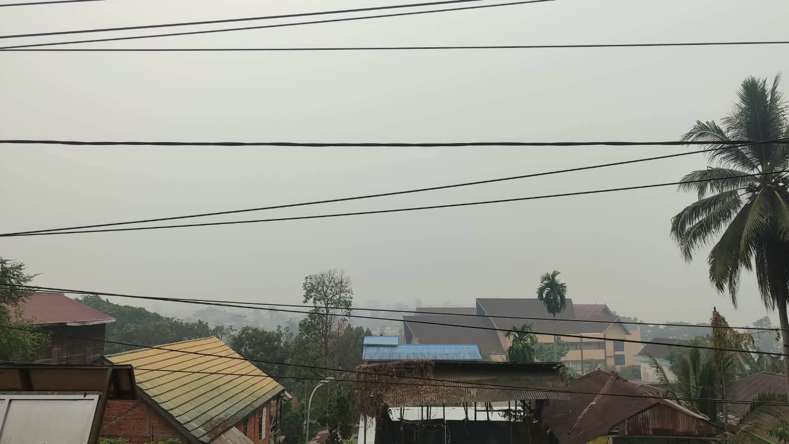 Kondisi kabut asap yang menyelimuti Kutai Kartanegara pada tanggal 17 September 2026. (Voxnews.id)