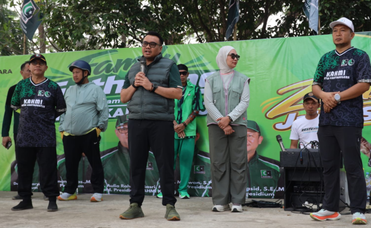 Bupati Kukar, Aulia Rahman Basri saat menghadiri kegiatan KAHMI. (Ist)